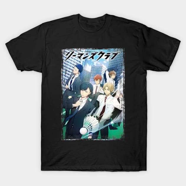 Mikoto Shiratori Salaryman's Club T-Shirt by ZarenBeck